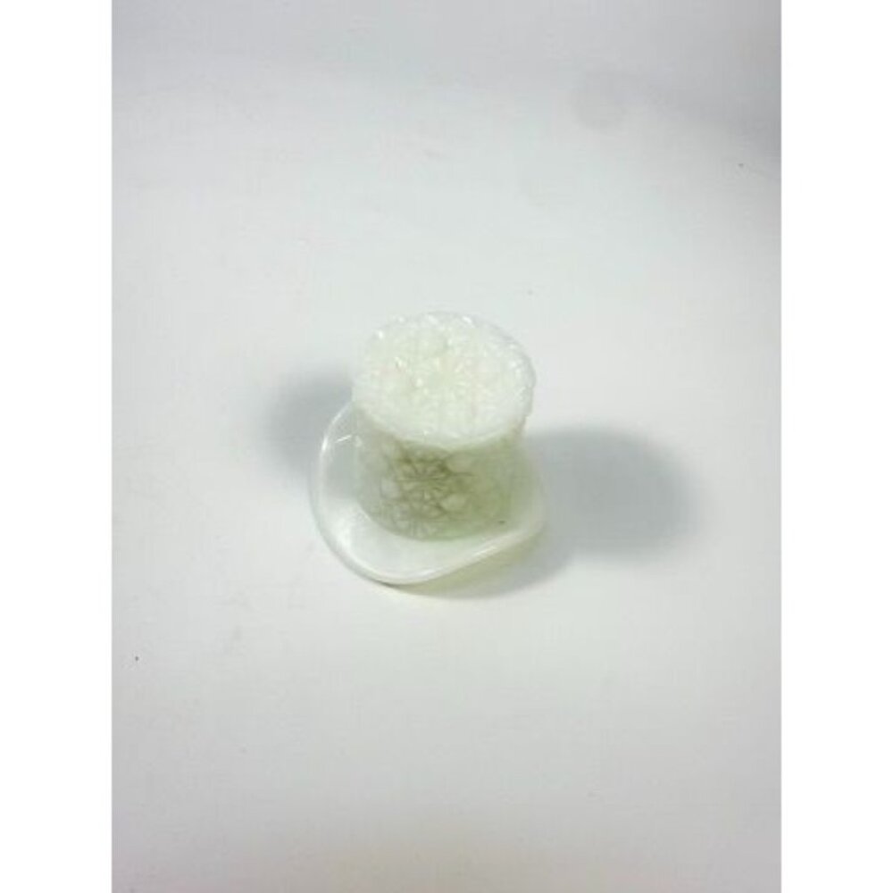 Toothpick Holder Vase Candleholder Fenton Daisy Button Top Hat Opalescent Milk G - Picture 10 of 16